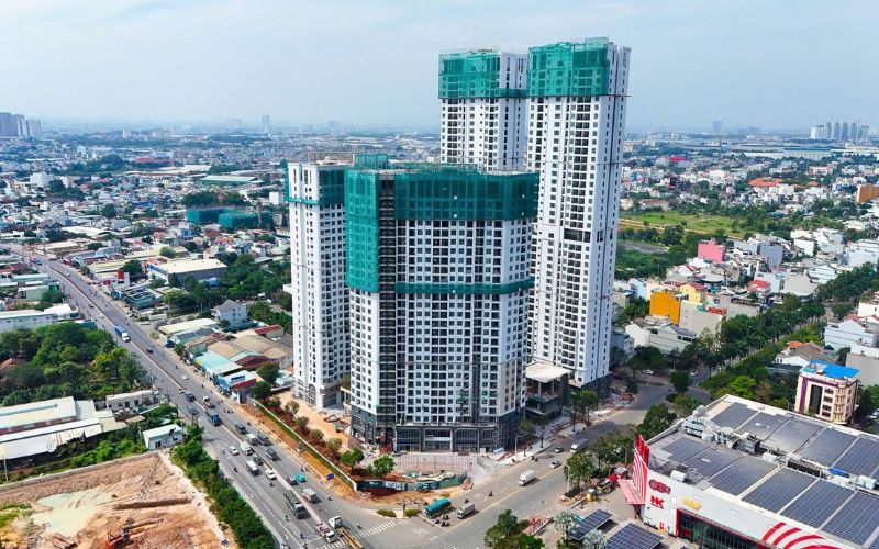 Dự án đã cất nóc, hoàn thiện 90%