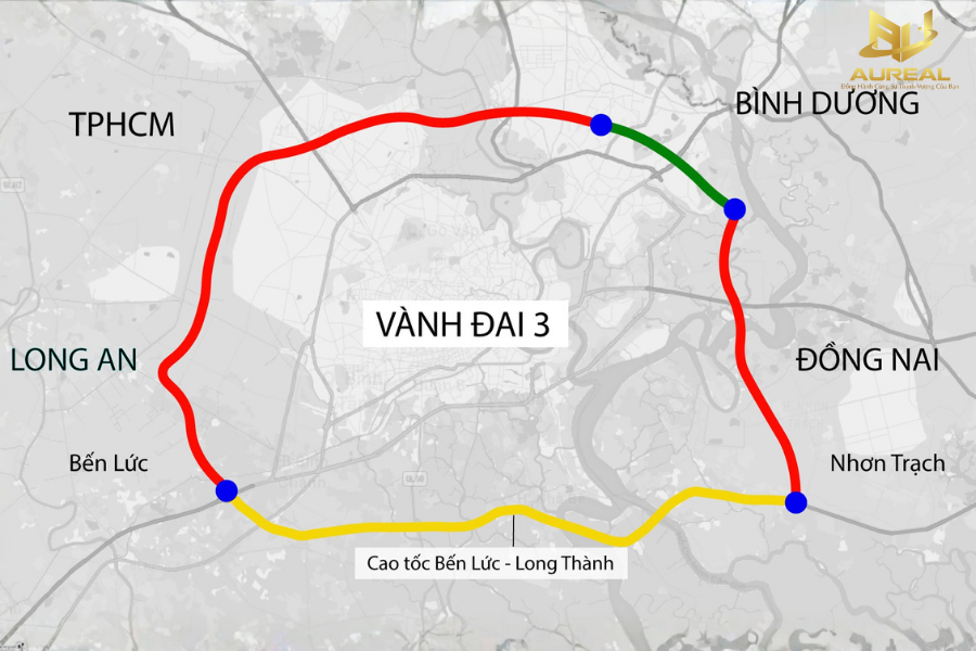 Tuyến đường Vành Đai 3 và Metro số 1 thúc đẩy giá trị căn hộ Dĩ An Bình Dương giáp ranh Thủ Đức.