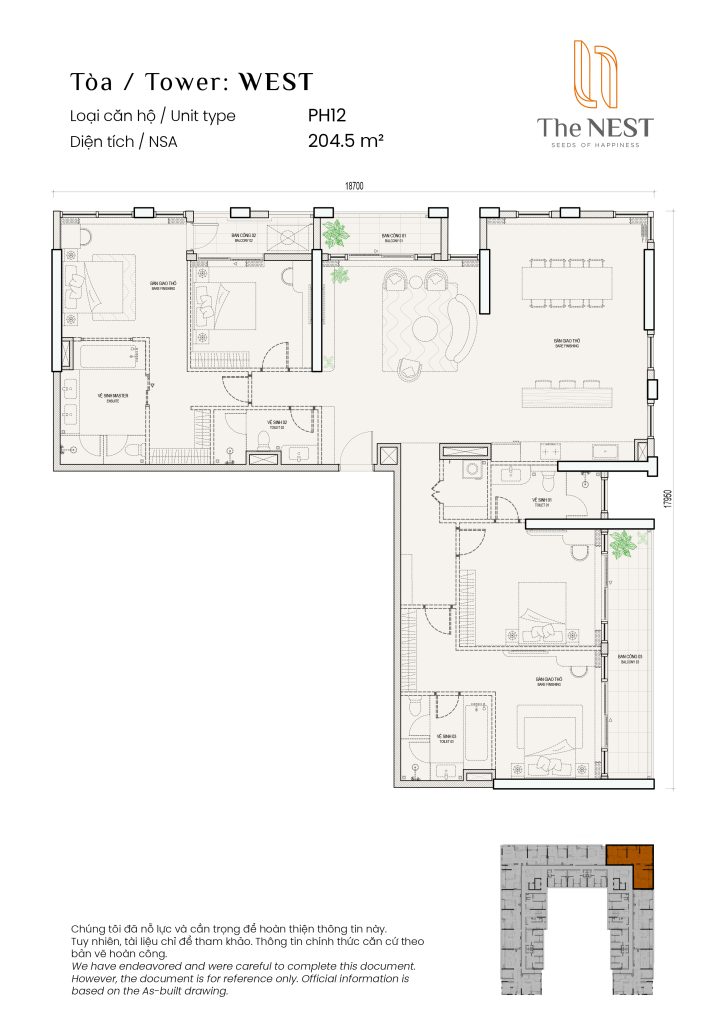 Layout thiết kế Penhouse