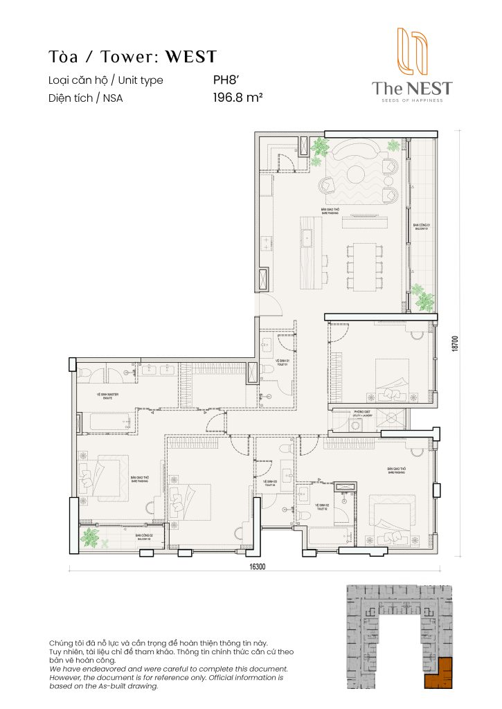 Layout thiết kế Penhouse