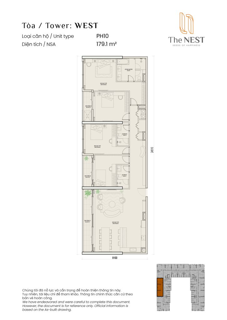 Layout thiết kế Penhouse