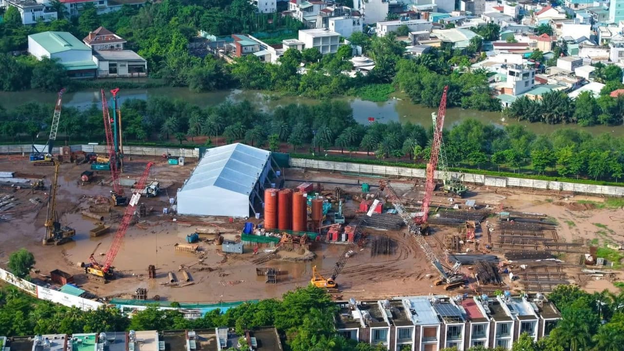 Ép cọc công trường Palm River Palm City