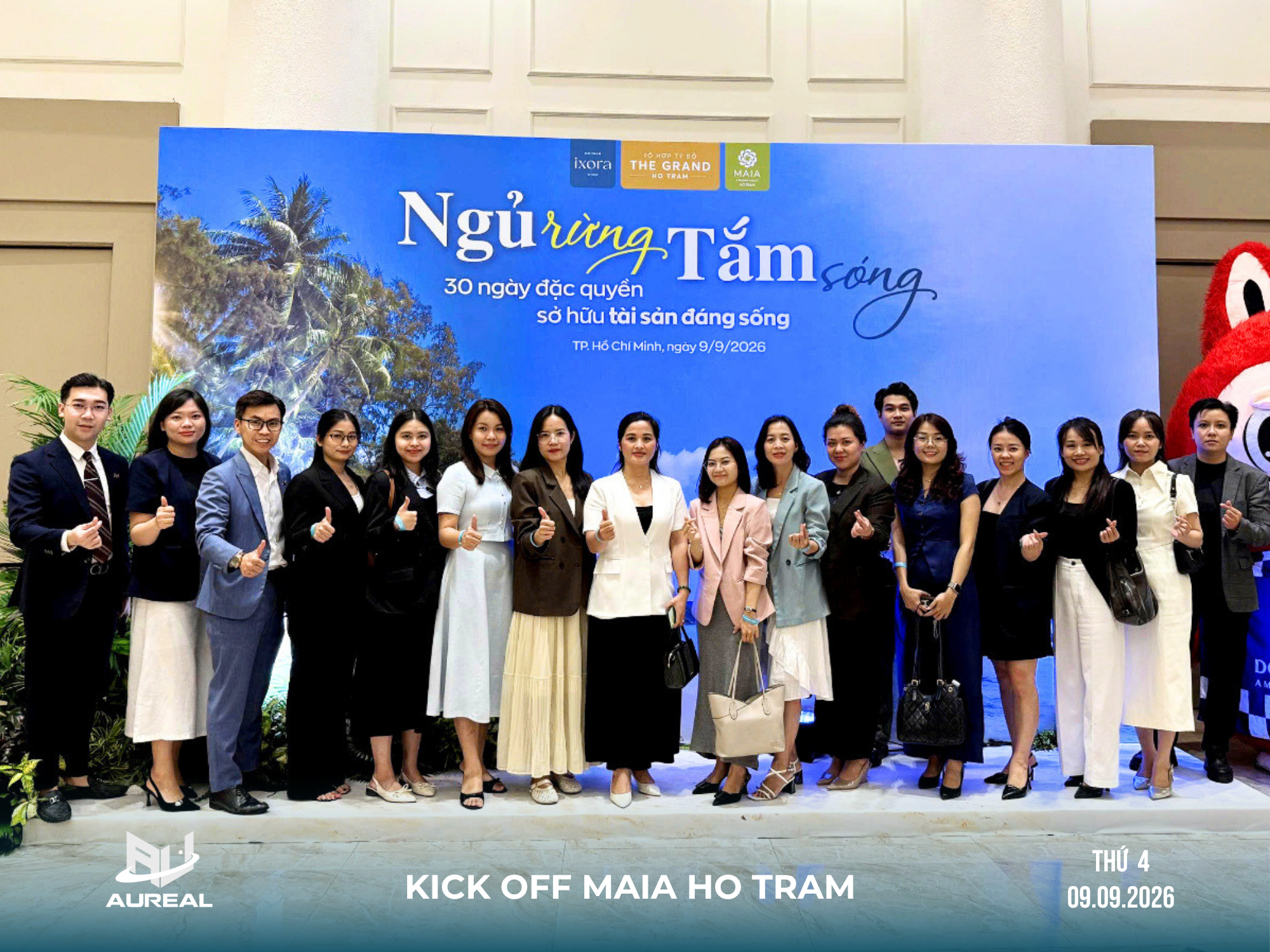 Đội ngũ AUREAL tại sự kiện "NGỦ RỪNG TẮM SÓNG"