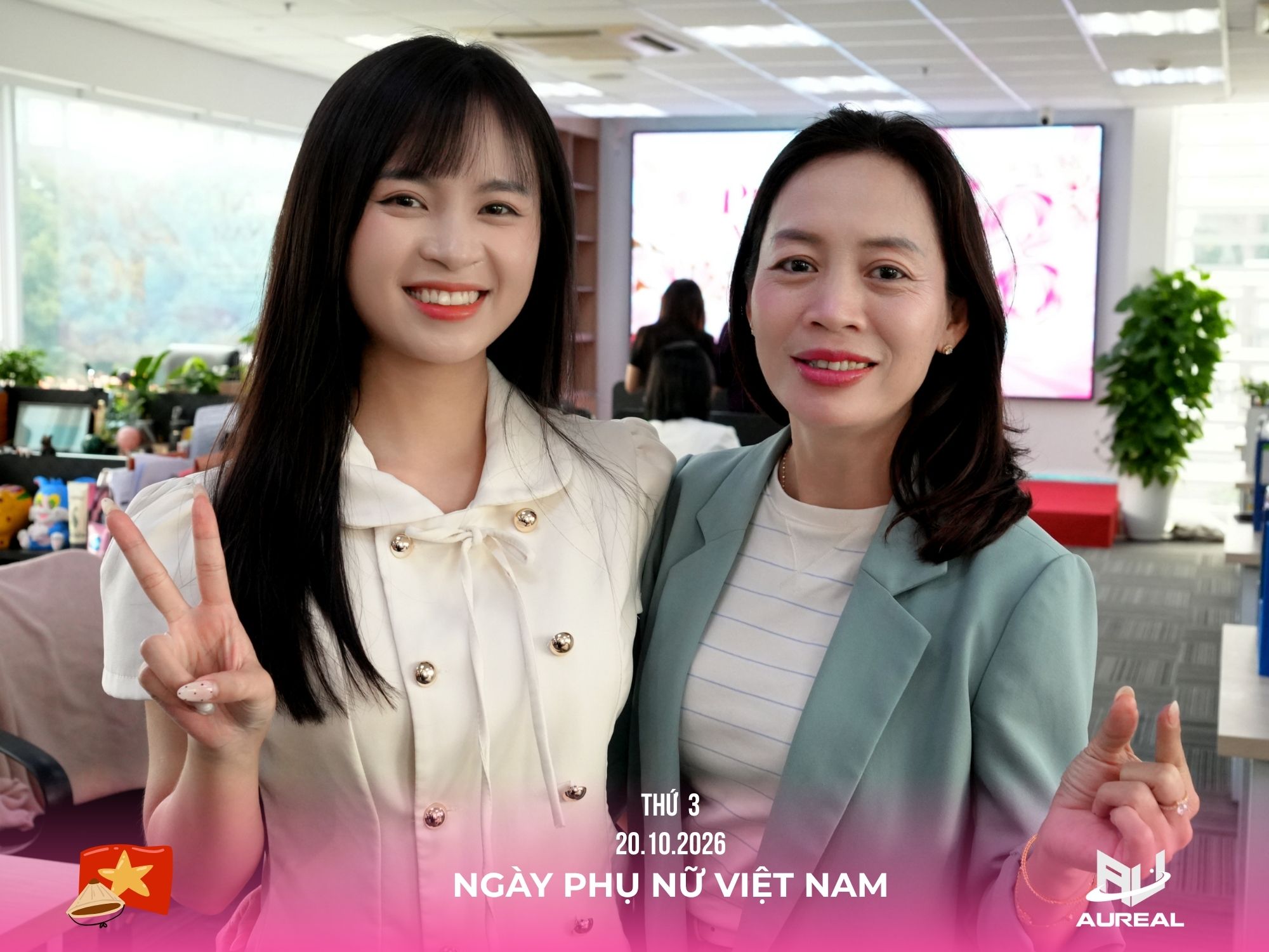 Hai đóa hoa trung tâm kinh doanh ORION check in 20.10